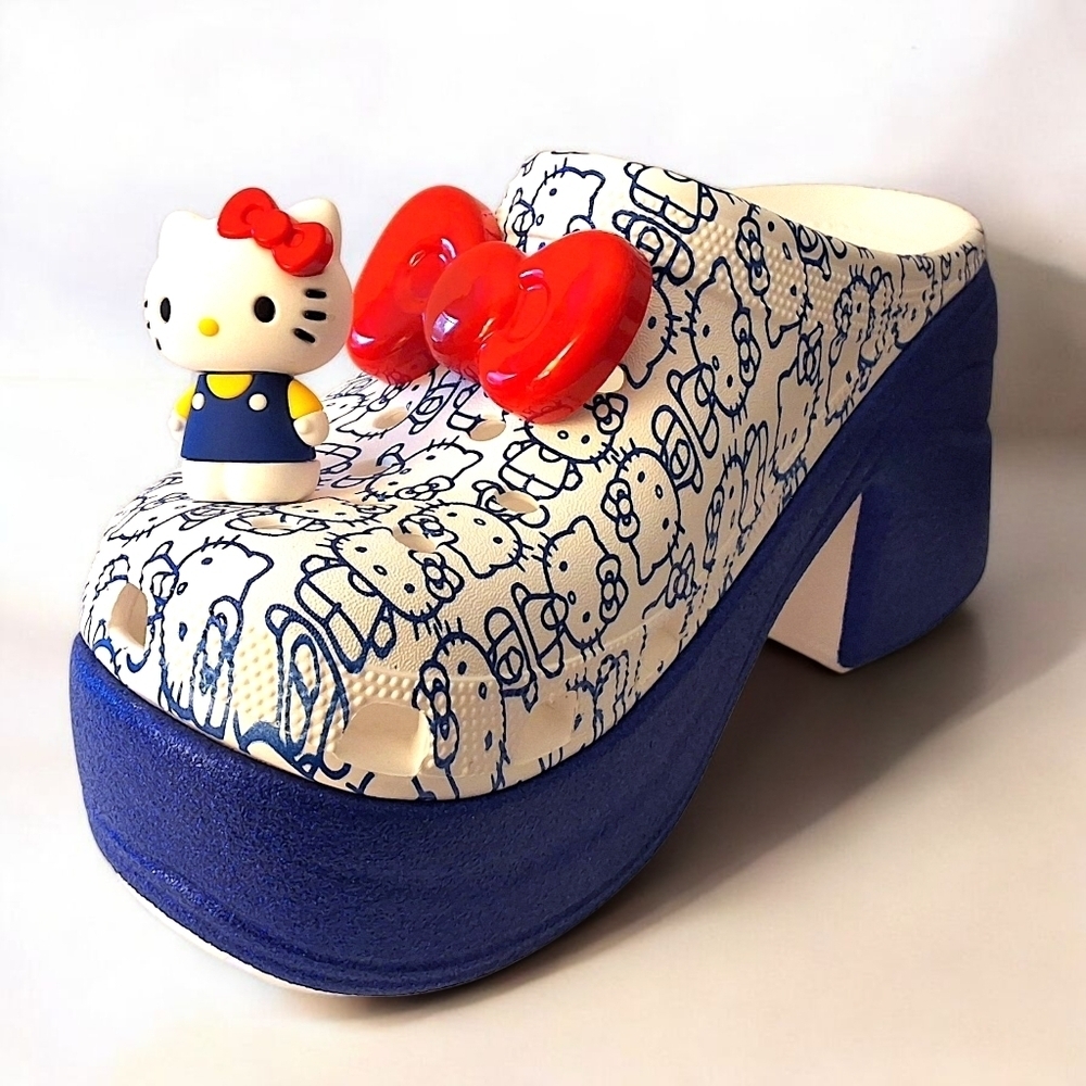 Hello Kitty x Crocs Mega Crush Clog – Limited Edition Platform – Size W10 - Picture 10 of 14